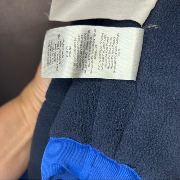 Outdoor Kids Blue & Navy Winter Jacket | Size 2T - Picture 9 of 11